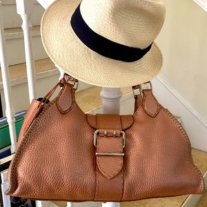 Fendi Selleria Pink leather shoulder bag